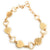 Trendy Women's Bracelet - Micro Gold Finish - Heart Shaped - Casual Wear Jewelry