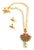 Floral Chandbali Pendant Pearl Necklace Set - Micro Gold Plated Traditional Jewelry for Women