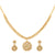 Sasitrends Antique Gold Plated AD Stone Studded Necklace with Earrings for Women and Girls