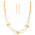 Elegant Micro Gold Plated Pearl Necklace Set for Traditional Wear - Online Shopping