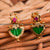 Micro Gold Plated Palakka Earrings - Kerala Tradition and Opulence