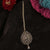Rose Gold Plated AD Maang Tikka - Festive Flower Motif Jewelry