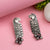 Trendy Parrot Oxidised Silver Earrings with Ghungroo Beads