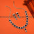 Gorgeous Blue AD Stone Necklace and Earrings Set - Rhodium Plated, Perfect for Parties and Festivals