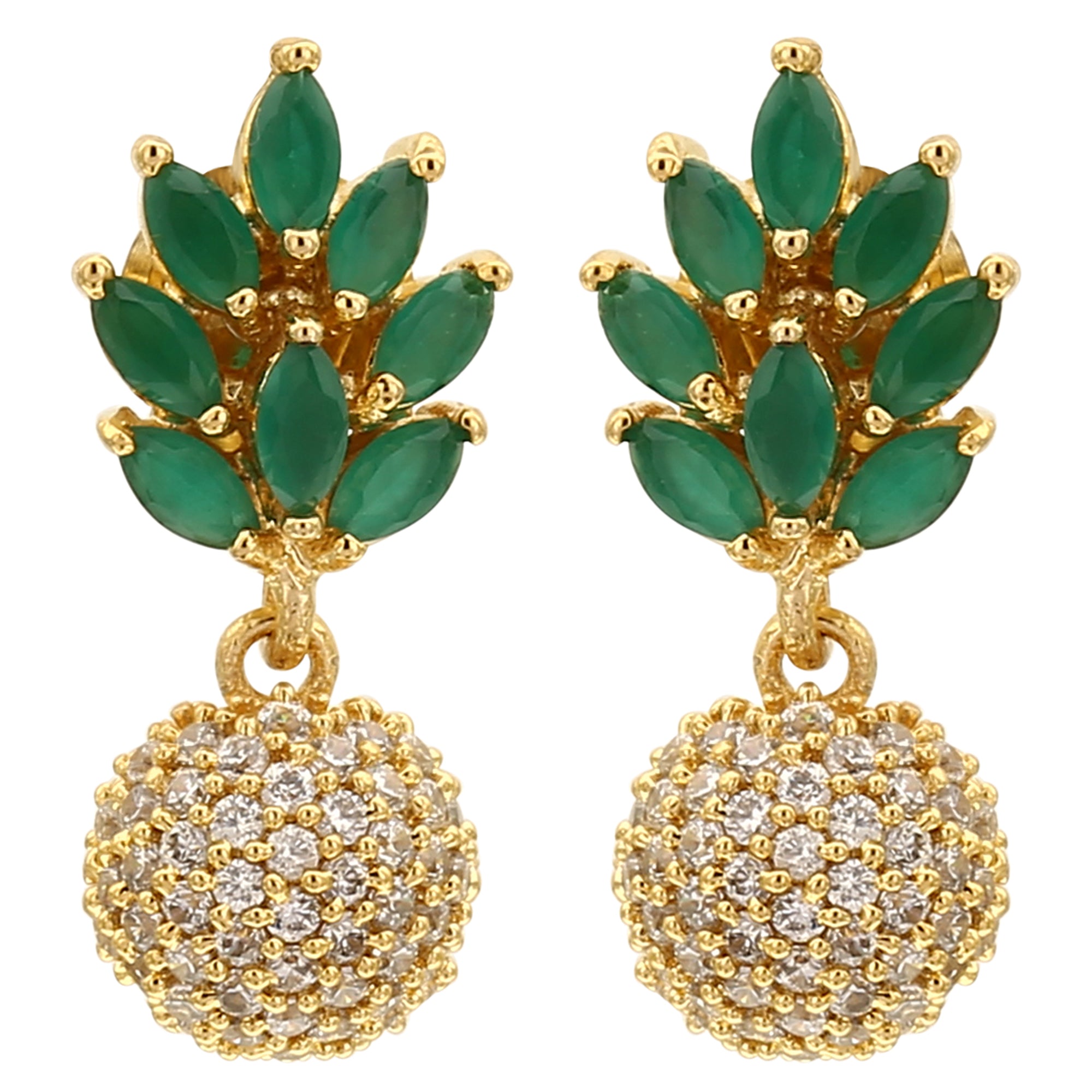 AD Stone Jhumkas