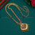 Traditional Gold Plated Peacock Pendant Chain with AD Stones