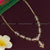 Timeless Ruby-White Elegance: Traditional Gold Plated Necklace